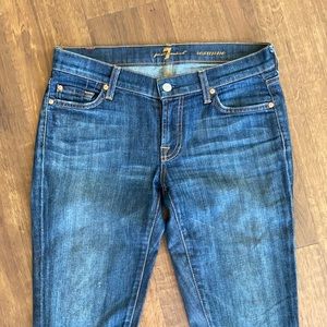 7 for all Man Kind dark denim size 28 Roxanne fit